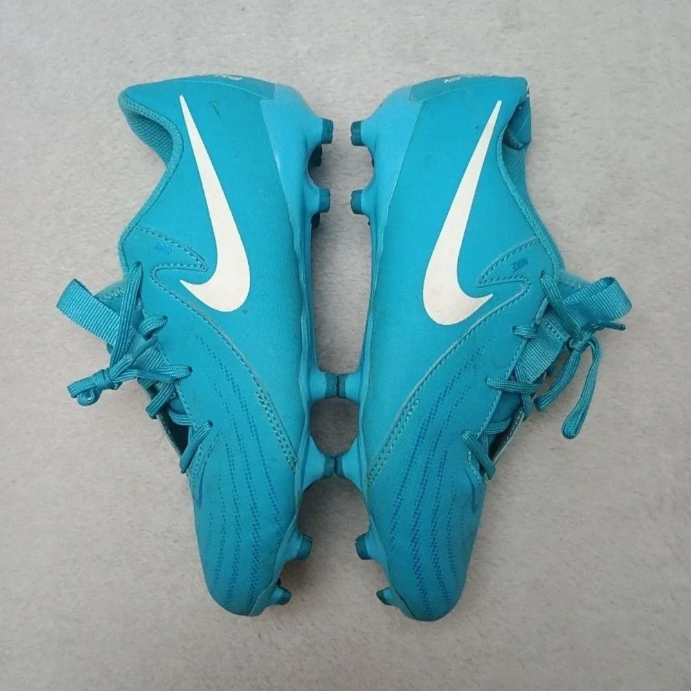 Nike Shoes Kids 3.5Y Blue Phantom VSN Soccer Cleats Low Top FD6722-400